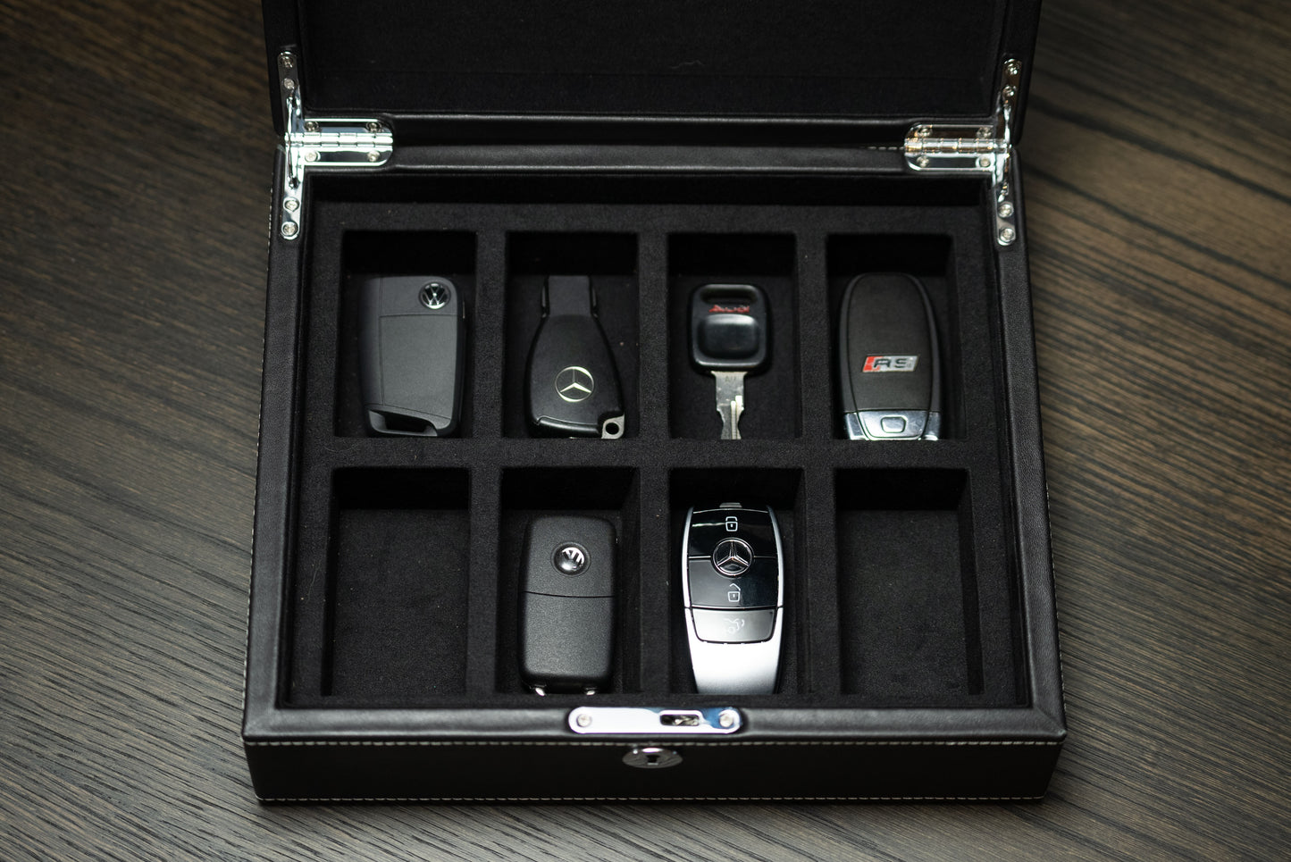 Luxury Car Key Storage Box - Nurburgring Silver - 40% OFF